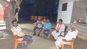 सूर्यमुनि तिवारी - श्री दाताराम बिंद जी के आवास पर व्यक्त की शोक संवेदना