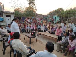 गोला गोकर्णनाथ उपचुनाव में लन्दनपुर ग्रांट के विभिन्न ग्रामों में हुआ चौपाल सभाओं का आयोजन