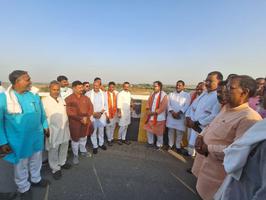 मटकुट्टा रेलवे उपरगामी सेतु का किया गया निरीक्षण