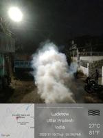वार्ड ठाकुरगंज माल्लाही टोला प्रथम के विभिन्न हिस्सों में हुई फॉगिंग