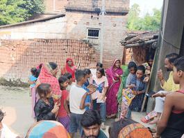 भाजपा सदस्यता अभियान के अंतर्गत मझौलिया पंचायत में चलाया गया सदस्यता अभियान