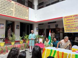 महात्मा मेमोरियल इन्टर कॉलेज के परिसर में आयोजित  "प्रशिक्षण प्रमाण पत्र वितरण" समारोह