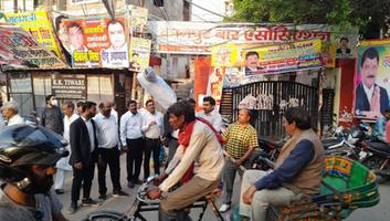 राजीव द्विवेदी - राहुल गांधी की सदस्यता खत्म करने पर कानपुर में अधिवक्ताओं ने जताया विरोध