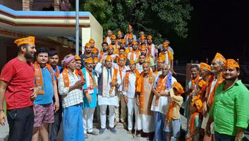 सूर्यमुनि तिवारी - सकलड़ीहा के मनिहरा और रानेपुर शक्ति केंद्रों से भाजपा कार्यकर्ताओं की हुंकार, अबकी बार 400 पार
