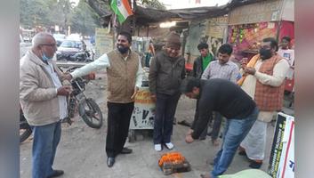 दिलीप श्रीवास्तव - प्राचीन भुइयन देवी मंदिर के पास क्षतिग्रस्त नाले के जीर्णोद्धार कार्य का हुआ शुभारंभ