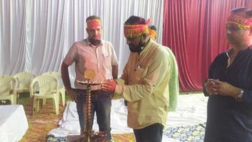 दिलीप श्रीवास्तव - अटल लाइब्रेरी पार्क सी ब्लॉक, इंदिरानगर में मां भगवती जागरण में पहुंचे दिलीप श्रीवास्तव