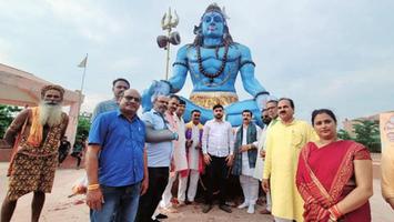 विजय कुमार भुर्जी - बुद्धेश्वर मंदिर प्रांगण में स्थापित 'आदि देव महादेव' मूर्ति का हुआ भव्य लोकार्पण