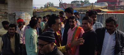 स्वच्छ चन्दौली स्वस्थ चंदौली हो रहा सामुदायिक भवन का निर्माण कार्य