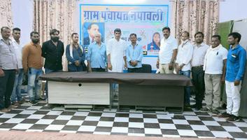 ग्राम पंचायत नपावली में फोरलेन रोड की समस्या पर हुई चर्चा