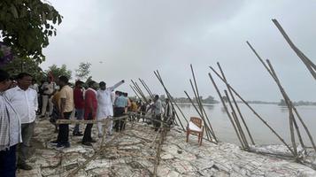 बाढ़ के बीच राहत कार्य की अनदेखी, विधायक डॉ. संदीप सौरभ का दौरा