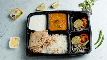 Mix Dal, Rice, 2 Roti, Special Veg Salad, Raita