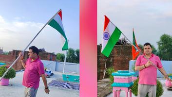कालीचरण रैकवार - प्रधानमंत्री जी के आह्वान पर अपने घर पर लगाया राष्ट्रीय ध्वज