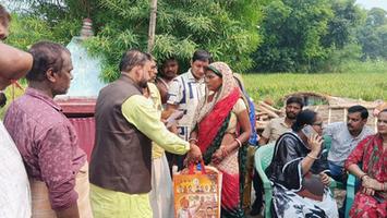 सचिन राम - सकरा विधानसभा के मुरौल मंडल की दलित बस्ती में भीषण आग, 19 घर जलकर राख