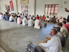 आवरी माता जी के मंदिर में ग्रहण किया प्रसाद