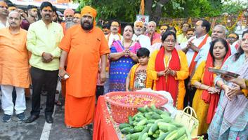 दिलीप श्रीवास्तव - रामनवमी के पावन पर्व पर प्रभु श्रीराम जी की भव्य शोभा यात्रा का किया स्वागत