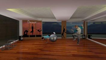 3D LAYOUT (DLF THE PINNACLE) - AEROBICS AREA