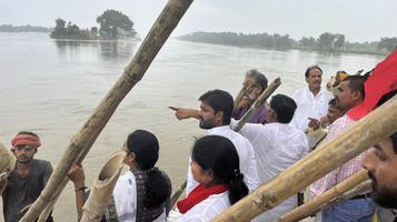 बाढ़ के बीच राहत कार्य की अनदेखी, विधायक डॉ. संदीप सौरभ का दौरा