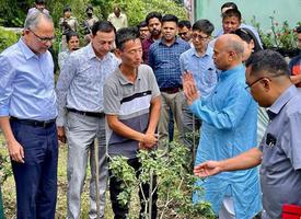गंगटोक में मंत्री महोदय ने लिया प्राकृतिक खेती का जायजा
