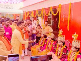 ग्राम मारुफ़पुर में धूमधाम से निकाली भगवान श्रीराम की शोभायात्रा, जयकारों से गूंजा उठा क्षेत्र