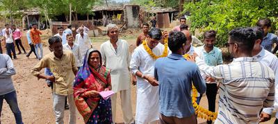 मंदसौर जिला पंचायत चुनाव - मल्हारगढ़ विधानसभा क्षेत्र के विभिन्न ग्रामों में उगता सूरज के निशान पर वोट की हुई अपील