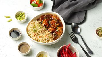 Veg Fried Rice & Manchurian Combo