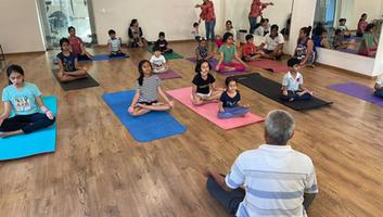 Little yogis surprised everyone by doing yoga activities