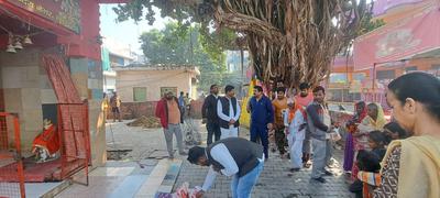 इंदिरानगर के दुर्गा माता मंदिर के निकट सार्वजनिक हॉल निर्माण कार्य का हुआ उद्घाटन