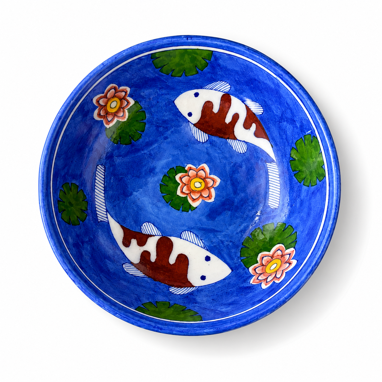 Pedestal Fruit Bowl - Fish