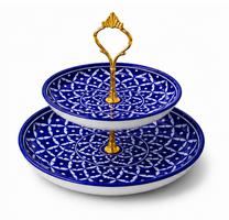 Two-Tier Serveware Stand - Geometric