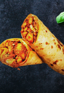Soya chaap kathi roll